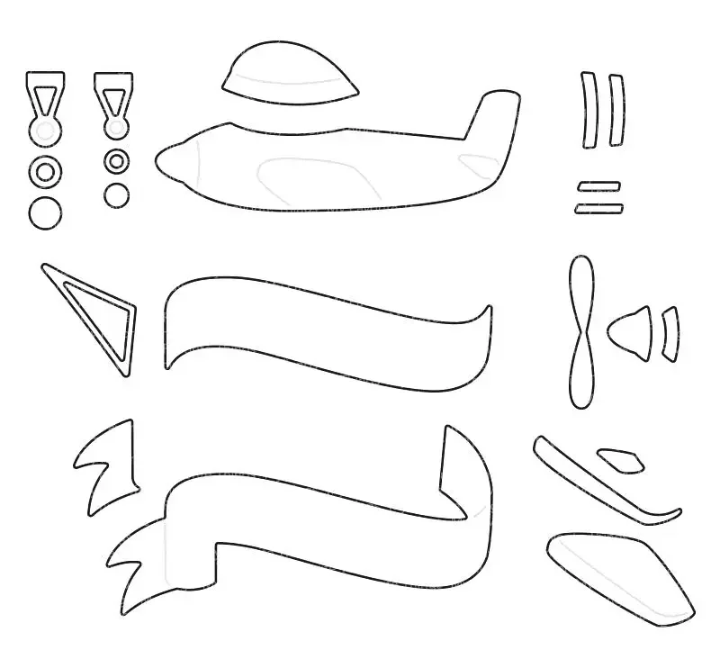 Mmao Craft Metall-Stanzformen, geschnittene Matrizenform, die Flugzeugflagge, Dekoration, Scrapbook-Papier, Handwerk, Messerform, Klingenstanzer, Schablonen – Detail 4