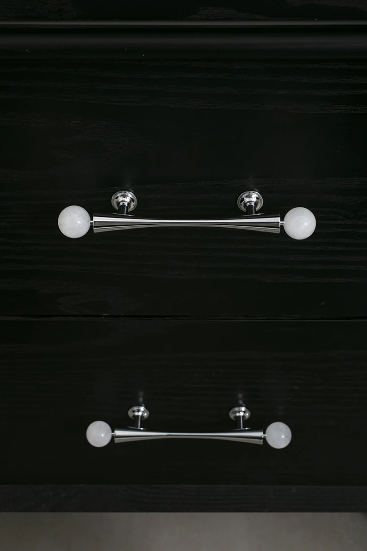 Móveis Hardware, Gaveta Pull, Latão Branco e