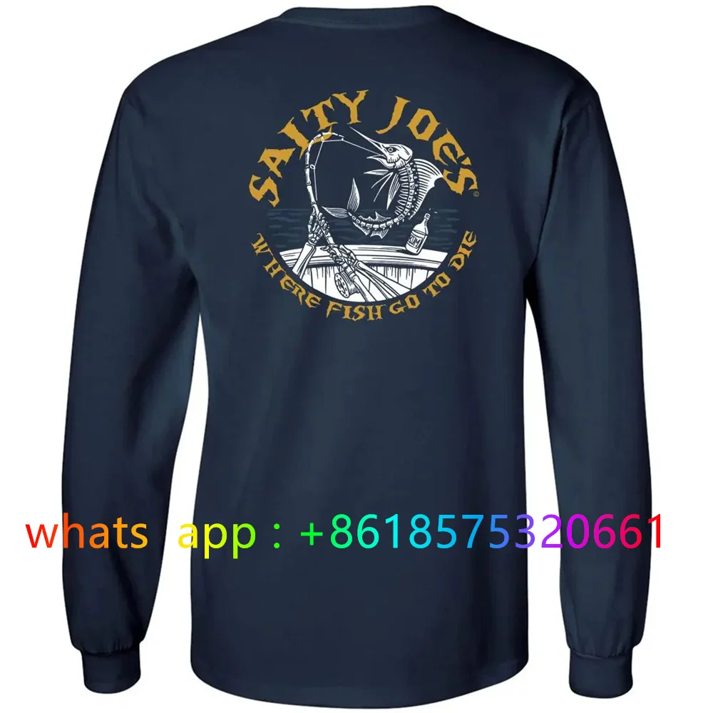 Salty Joe의 낚시 의류 여름 Tshirt 남자 야외 통기성 땀 방지 스포츠 빠른 건조 티셔츠 안티 uv 새로운 성능