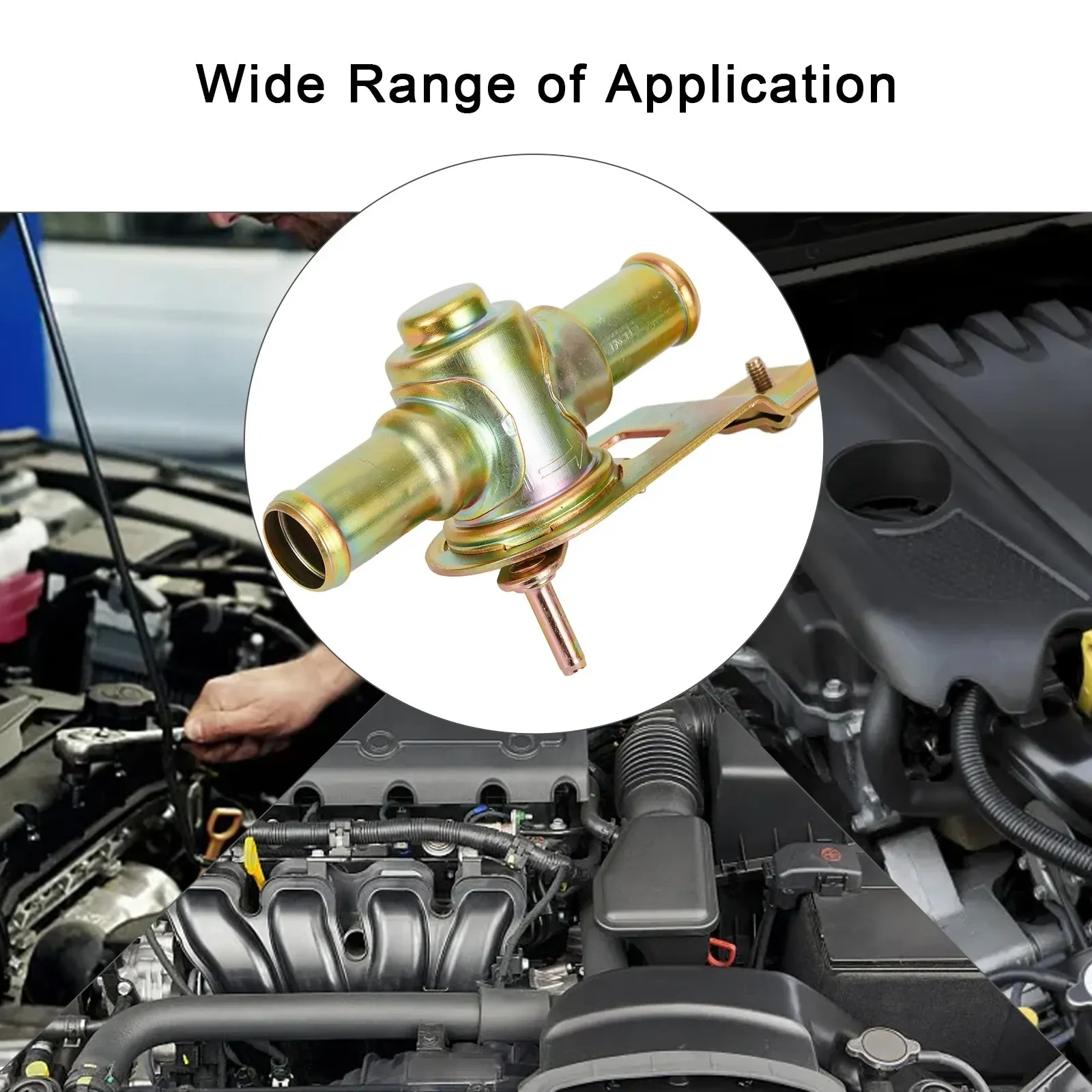 Car Heater Tap Valve Type Car Hot Rod 16mm (5/8") Cable Type Inline Auto Heater Faucet Valve Automobile Operated Control