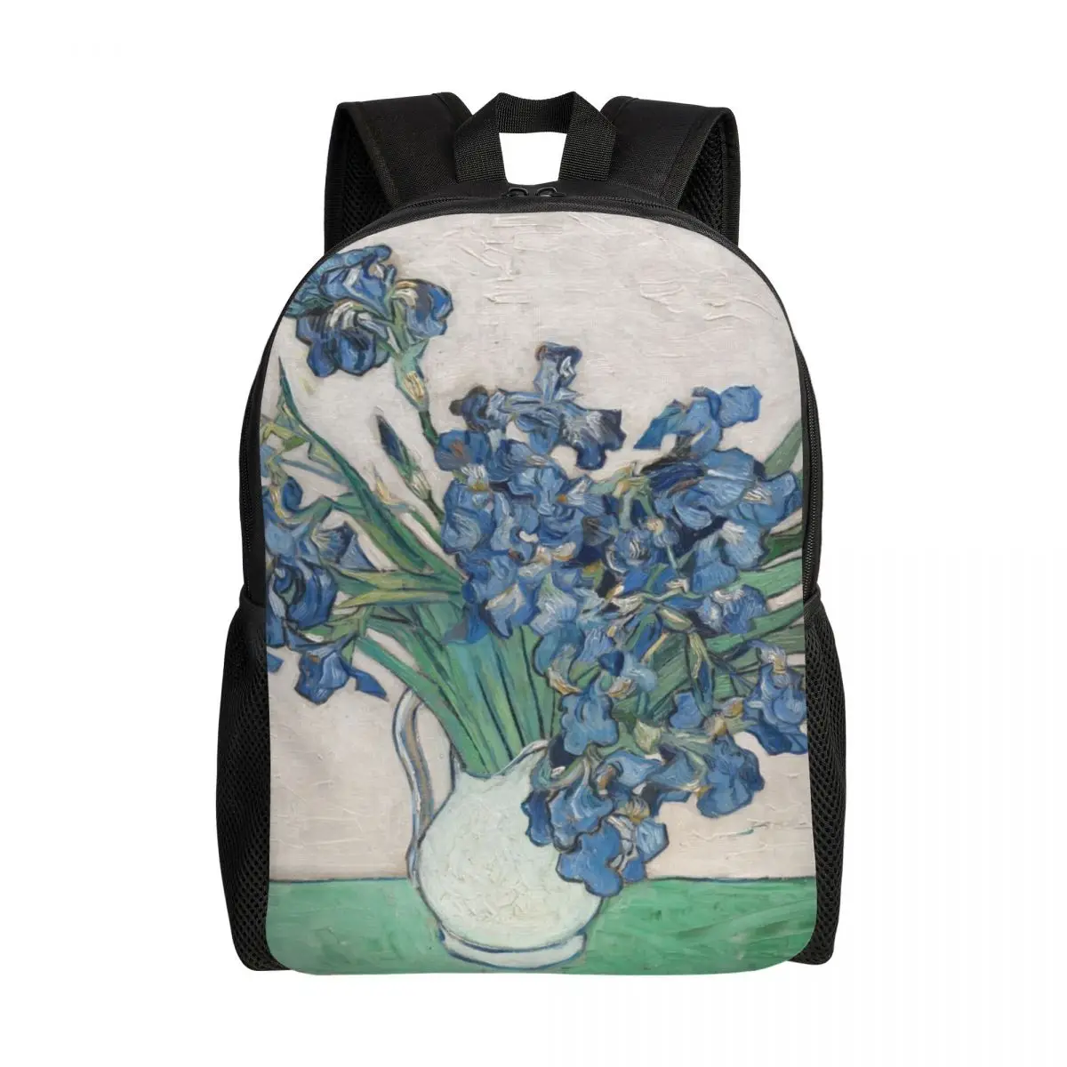 

Vincent Van Gogh Irises Laptop Backpack Men Women Fashion Bookbag for School College Student Art Painting Bag