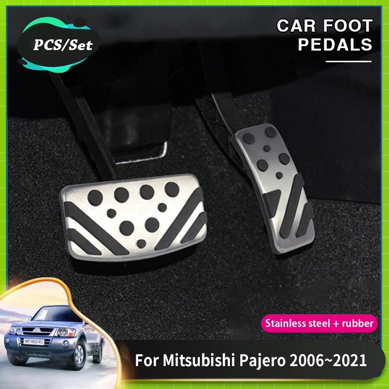 CarFootPedalPadCoverForMitsubishiPajeroAccessoriesMontero