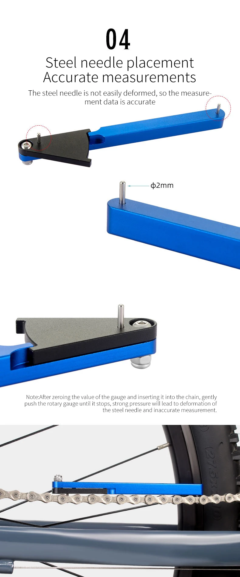 TOOPRE Bicycle Chain Wear Measuring Device - Detail 6