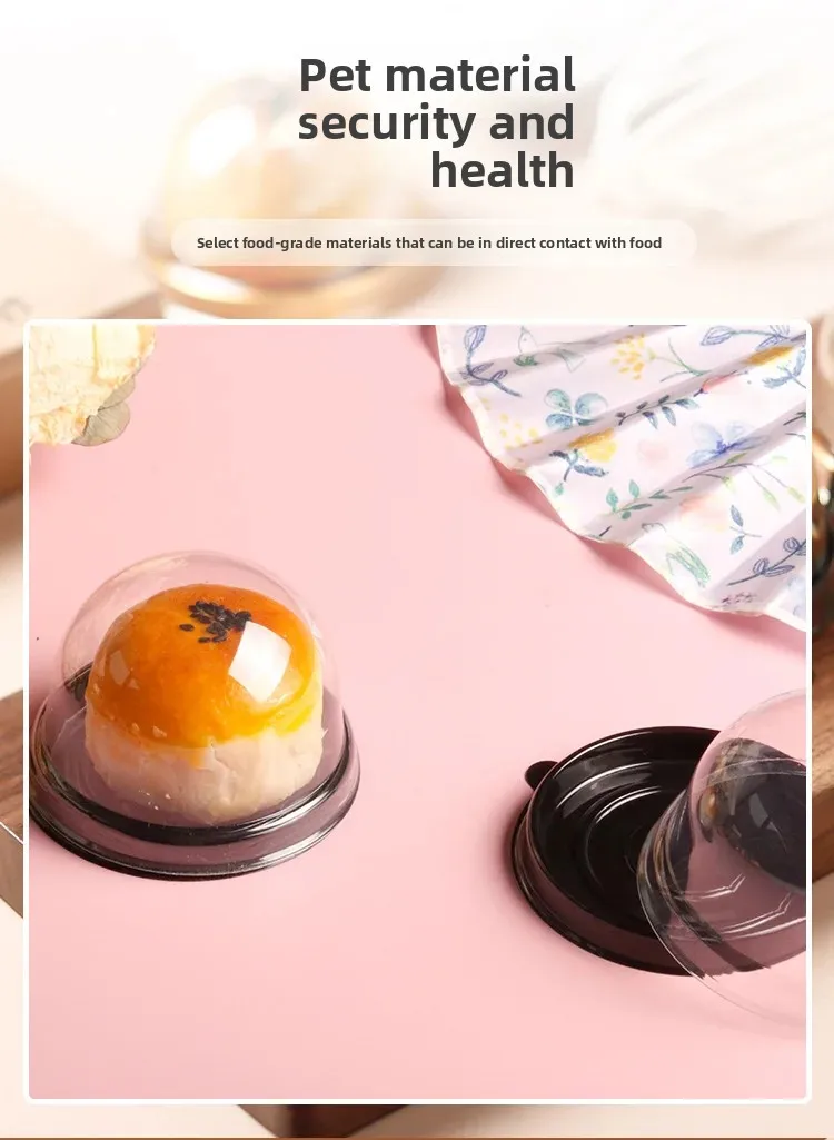 50pcs Clear Cake Boxes Mini Dessert Display Containers Cupcake Pastry Dome Lids Airtigh... - SKU CCB01453 - UGI Packaging