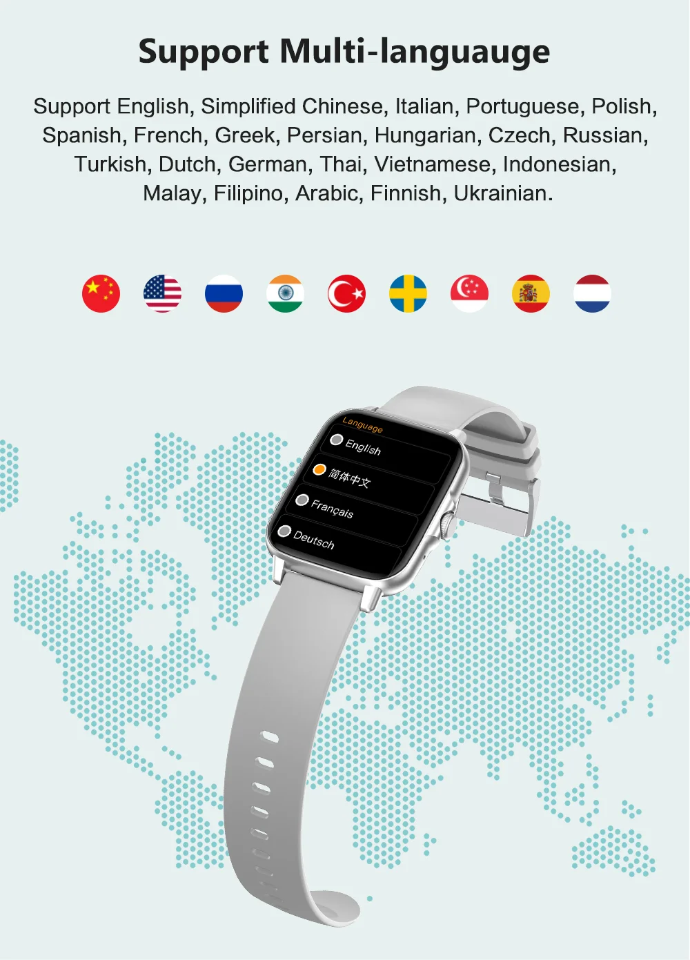 2022 New NFC Smart Watch Men Women 1.69 Inch HD Heart Rate Fitness Tracker Bluetooth Call GT50 GTS 2 Smartwatch For Android iOS