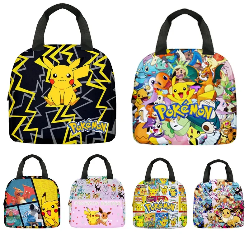 

Pokemon Kawaii Pikachu Student Anime Figure Portable Lunch Box Cute Pokemon Series Children School Backpacks for School Children