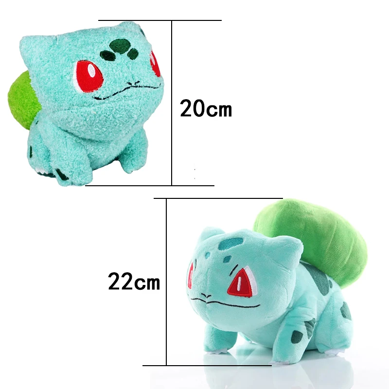 Pokemon Bulbasaur style collection Plush Toy Figure Venusaur Ivysaur Stuffed Cute Cartoon Doll Toy Peluche Plush Gift for Kid