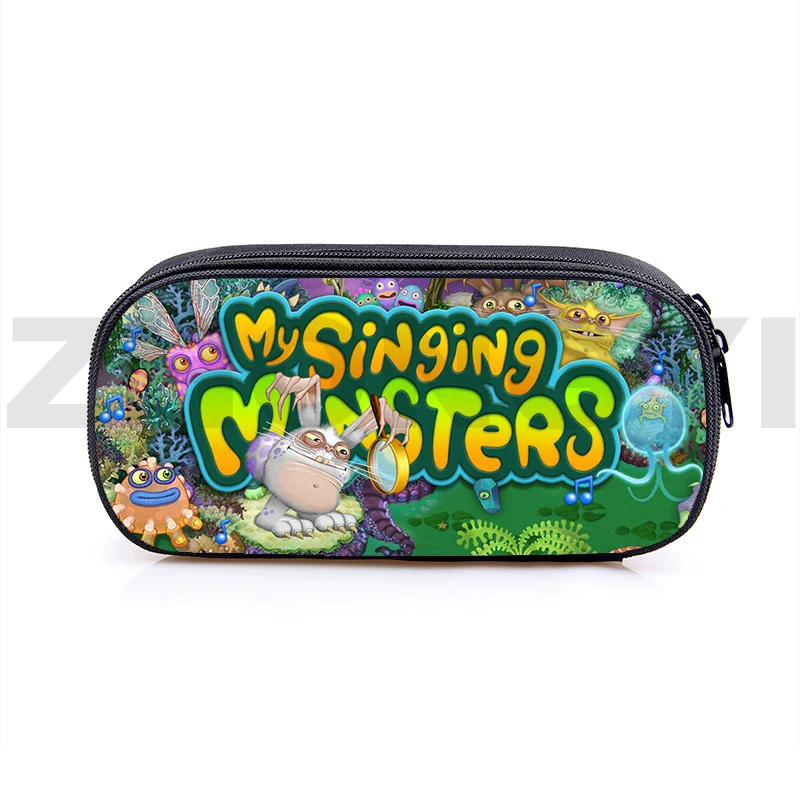 

Многофункциональные Чехлы для карандашей в стиле аниме «Мой Поющий монстров», сумка для косметики, 3D мультяшный пенал, школьные принадлежности, канцелярские принадлежности