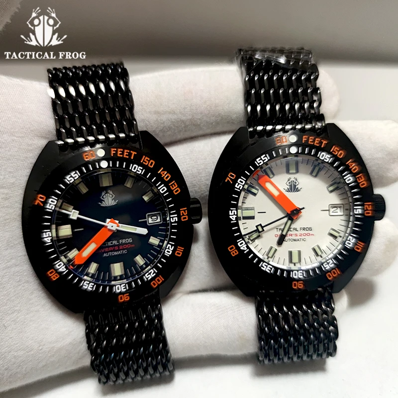 Tactical Frog PVD SUB 300T Men Original Gifts NH35 Watch Automatic