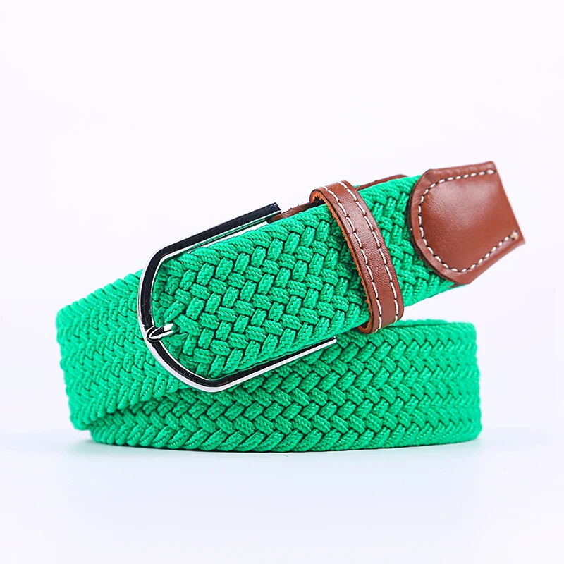 Unisex Eco-Friendly Stretch Belt with Pin Buckle - Versatile Design in 60 Colors
