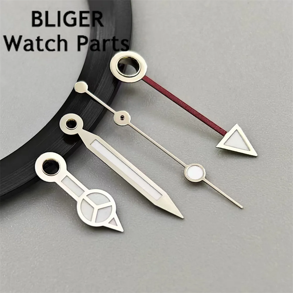 BLIGER Quartz Watch Hands Silver Black Gold Rose Gold Watch Hands Green Luminous Fit RONDA 515-24H Quartz Movement
