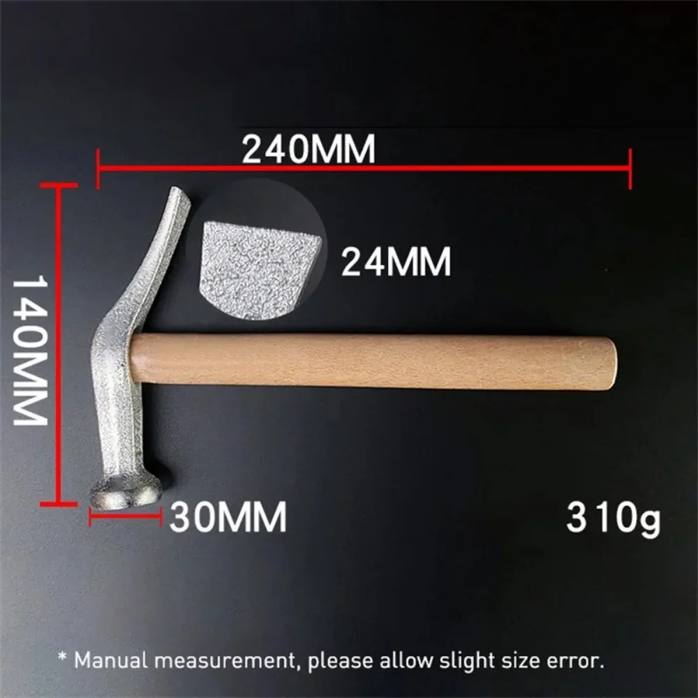 Handmade All-steel Repair Sole And Upper Shoe Hammer Leather Repair Percussion Tool Wooden Handle Window Breaker Nails Hammer claw hammer emergency window breaker
