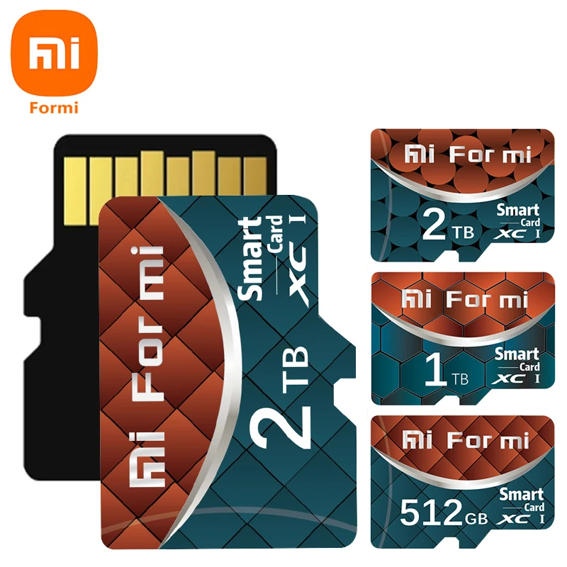 Micro Tf Sd Card Mini Sd Class 10 128Gb 256Gb 512Gb Scrittura Ad Alta Velocità Super Compatibilità Fotocamera Del Telefono Scheda Meomary 2Tb 1Tb