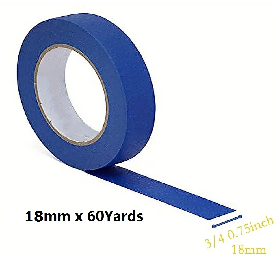 10 Rolls Blue Painter's Tape - 1 Inch X 55 Yards Multi-Surface Masking Tape