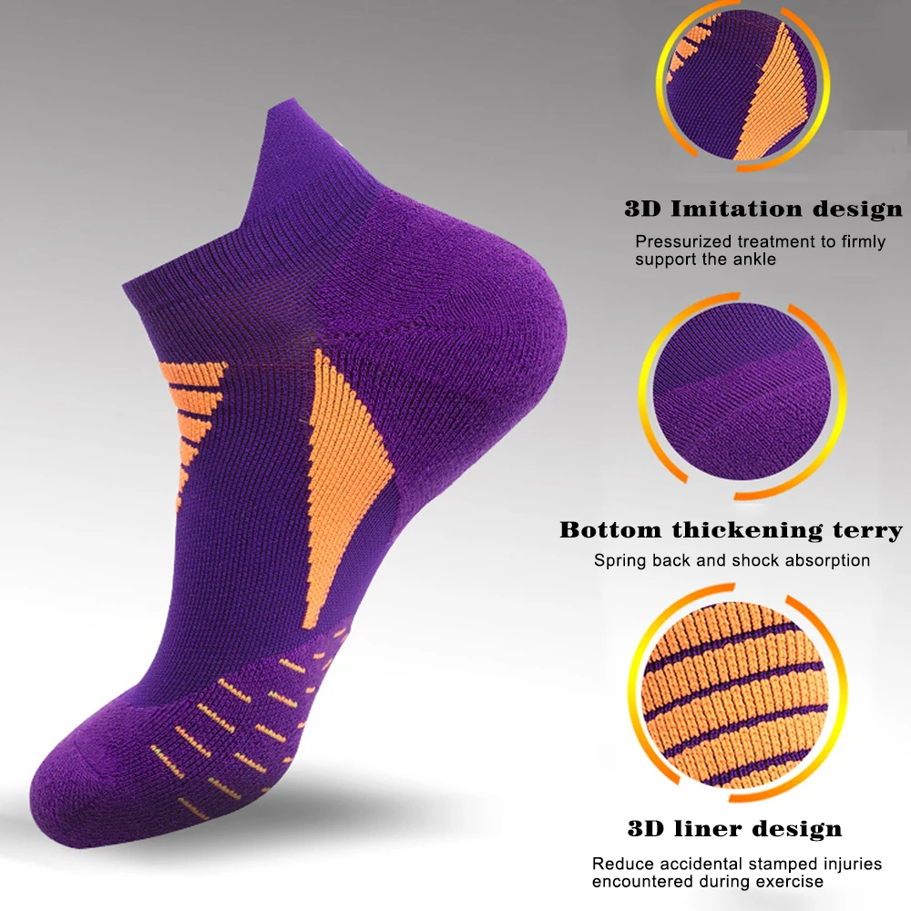 5Pairs Men Sports Socks Riding Cycling Basketball Running Sock Summer Hiking Tennis Ski Man Women Bike Bicycle Slip compression socks running socks