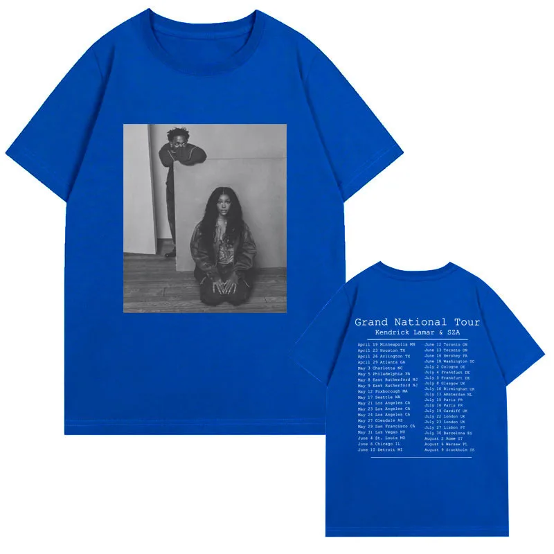 Rapper Kendrick Lamar Sza Grand National Tour 2025 Graphic T