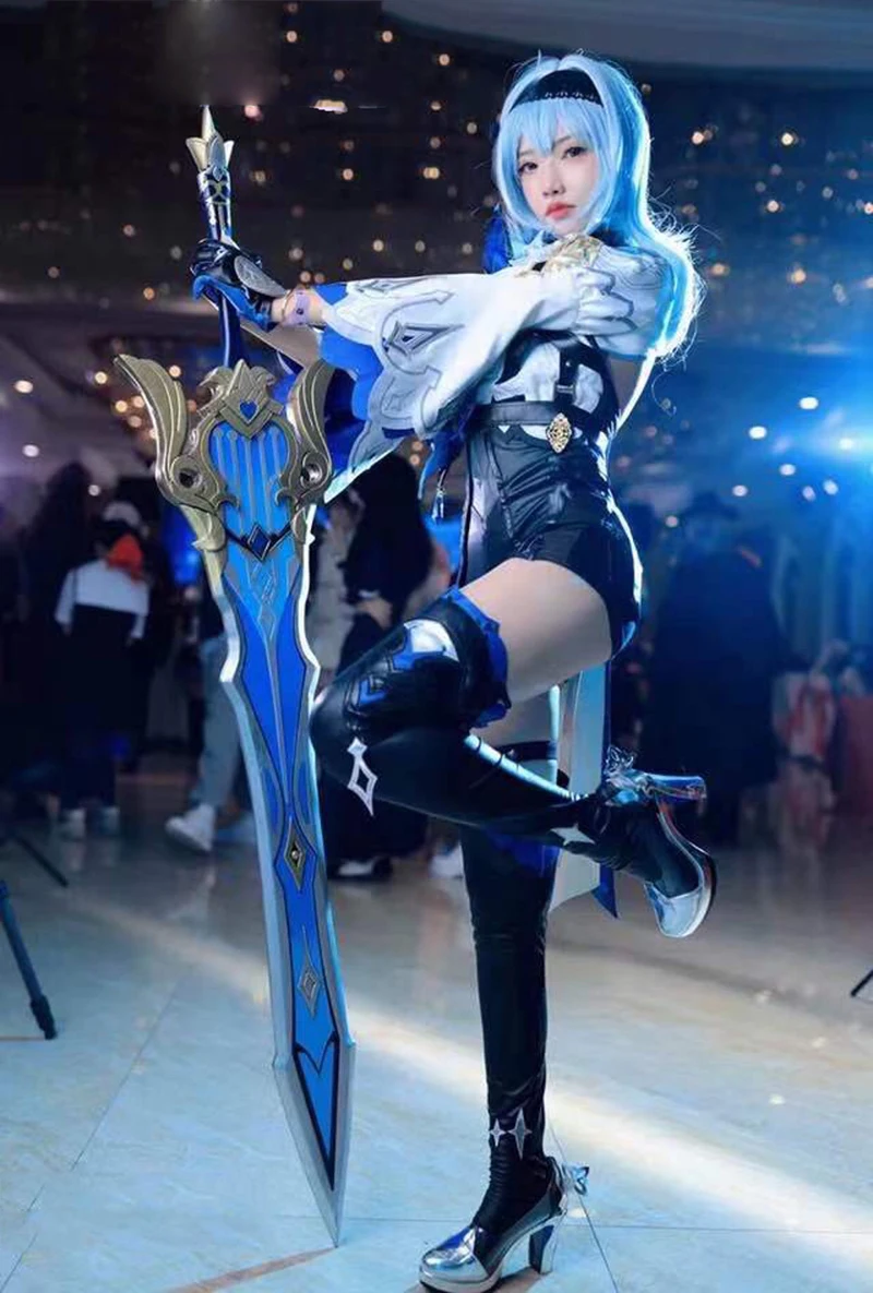 

Game Genshin Impact Cosplay Song of Broken Pines Props Razor Eula Sword Replica of Weapons for Anime Party Shows