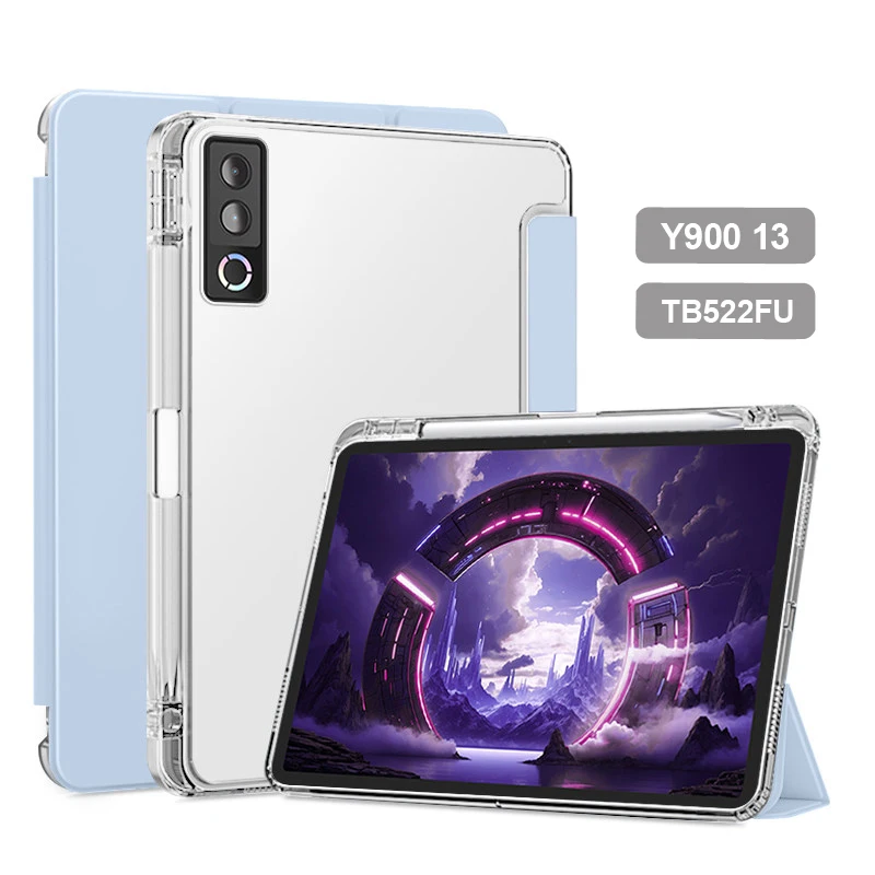 Premium PU Leather Tablet Cover with Pen Holder and Stand