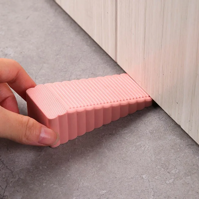 Silicone Door Stopper Safety Door Bottom Protector Removable Stopper Household Rear Retainer Anti-shock Protection Pad silicone door stopper door stopper