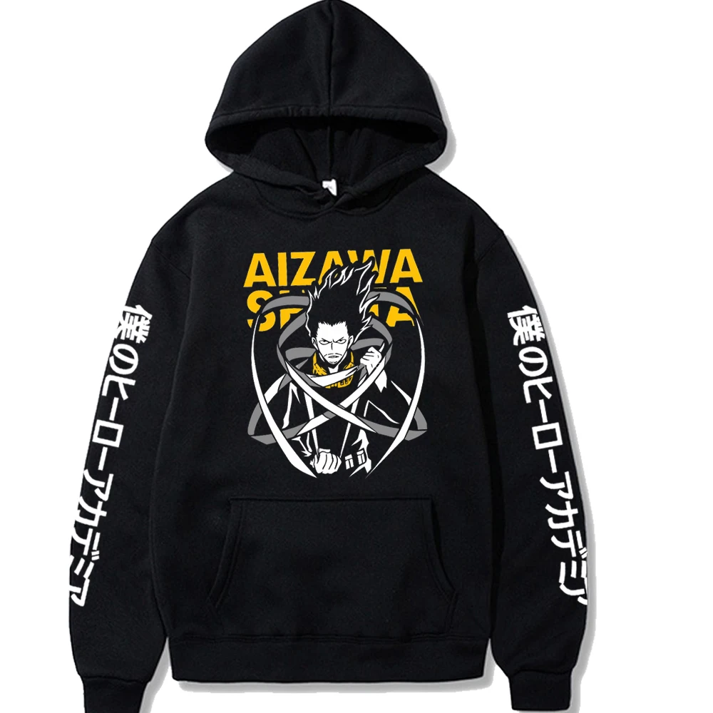 

Anime meu herói academia moletom cosplay shota aizawa hoodies impressos das mulheres dos homens moletom com capuz outono inverno