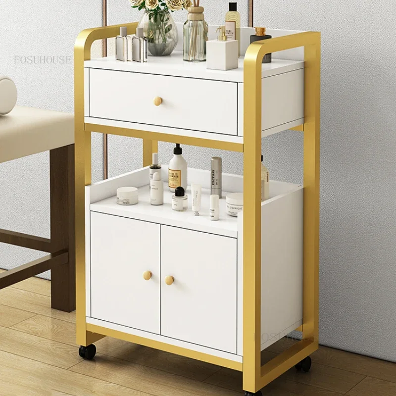 

Multi-functional Salon Trolleys Cabinet Beauty Salon Special Trolley Barber Shop Ironing Tool Cart Salon Furniture Tool Cabinet