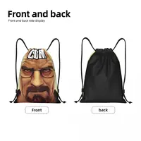 Custom Breaking Bad Drawstring Backpack Women Men Gym Sport Sackpack Foldable Walter White Meme Training Bag Sack 2
