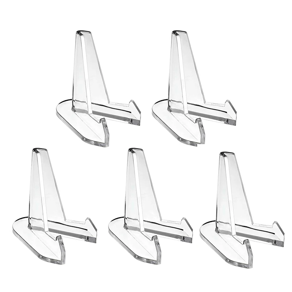 5 Pcs Display Stand Shop Casement Small Plates Acrylic Business Cards Display Coins For Exhibitions Homes High Quality 6
