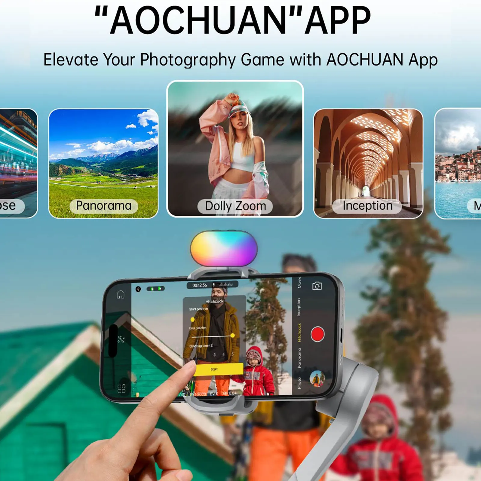 AOCHUAN Smart Xpro Smartphone Gimbal Stabilizer Professional 3-axis stabilizer For iPhone and android Smartphone Handheld Gimbal smartphone stabilizer