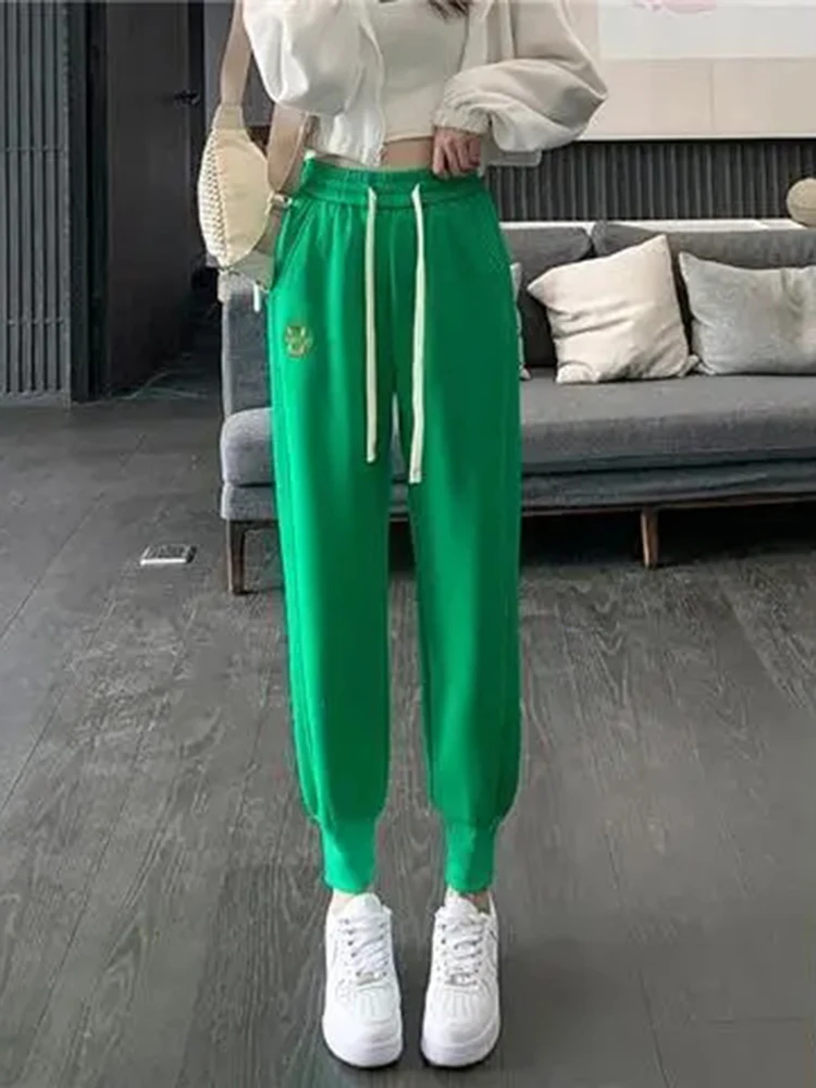 Add Velvet Ankle-length Warm Sweatpant Pant Casual Winter Running Wear Slim Fit Jogger Pantalone Chic Chic Thicken Plush Spodnie
