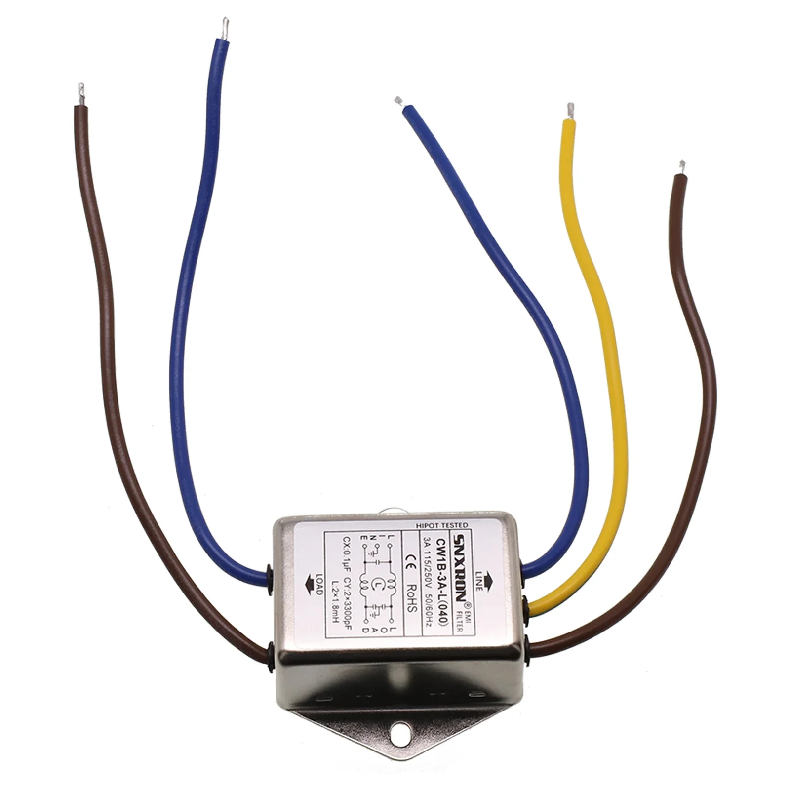 Reliable AC 250V Power Filter for Low Interference Environment Suitable for Electronic Data Processing Equipment 6