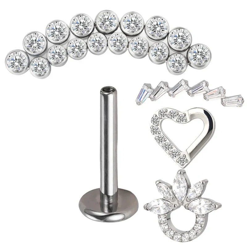 Orecchini A Cerchio Con Ciondolo A Forma Di Cuore Riempito D'argento - Foto 10