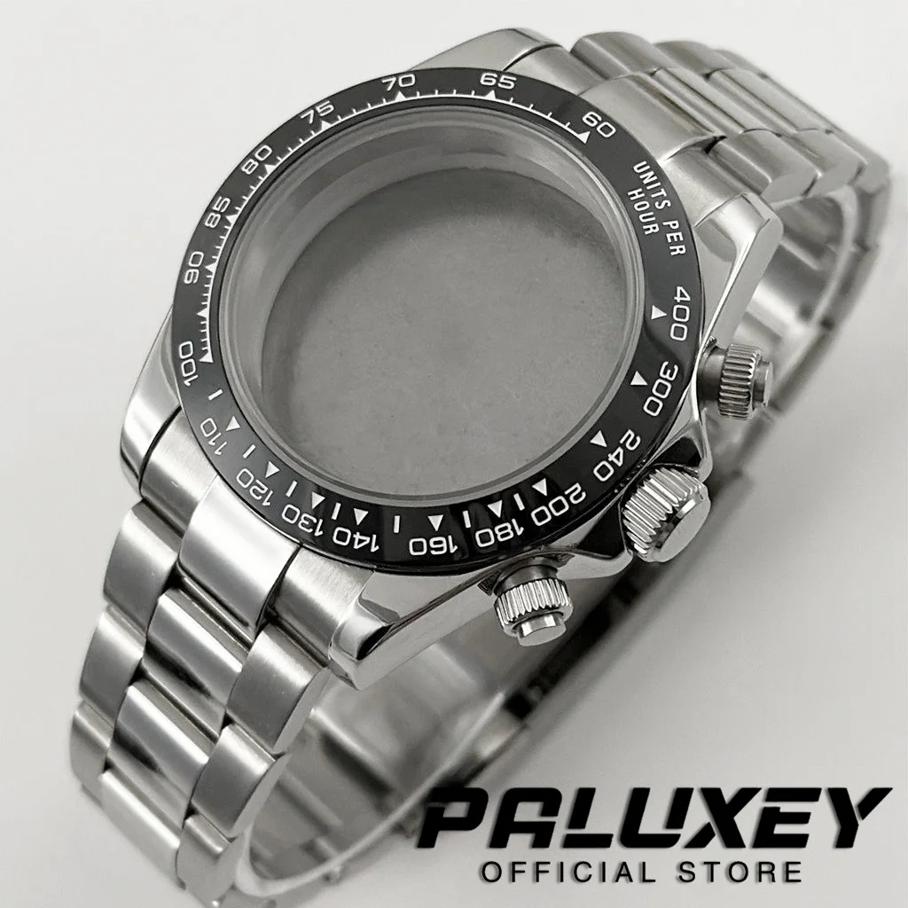1Pcs VK63 Watch Case Watch Accessories Stainless Steel Sapphire Crystal 1Pcs VK63 Watch Case Watch Accessories Stainless Steel Sapphire Crystal