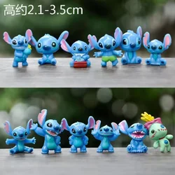 12 - Piece Mini Stitch Anime Figurine Set - Cartoon Action Figures Collectible Decoration Toys Gift (12pcs)