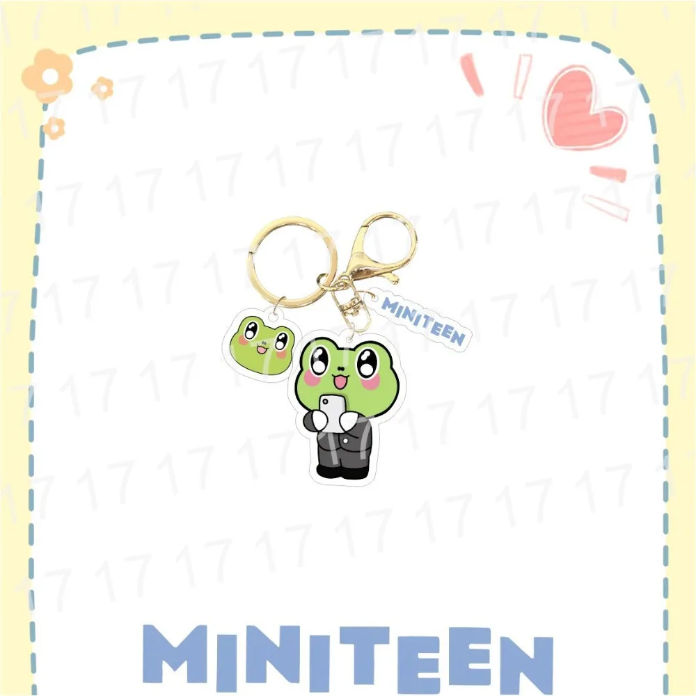 KPOP 17 Miniteen Cartoon Acrylic Keychain S.COUPS JEONGHAN JOSHUA JUN HOSHI VERNON DINO WONWOO WOOZI DK MINGYU THE8 SEUNGKWAN 2