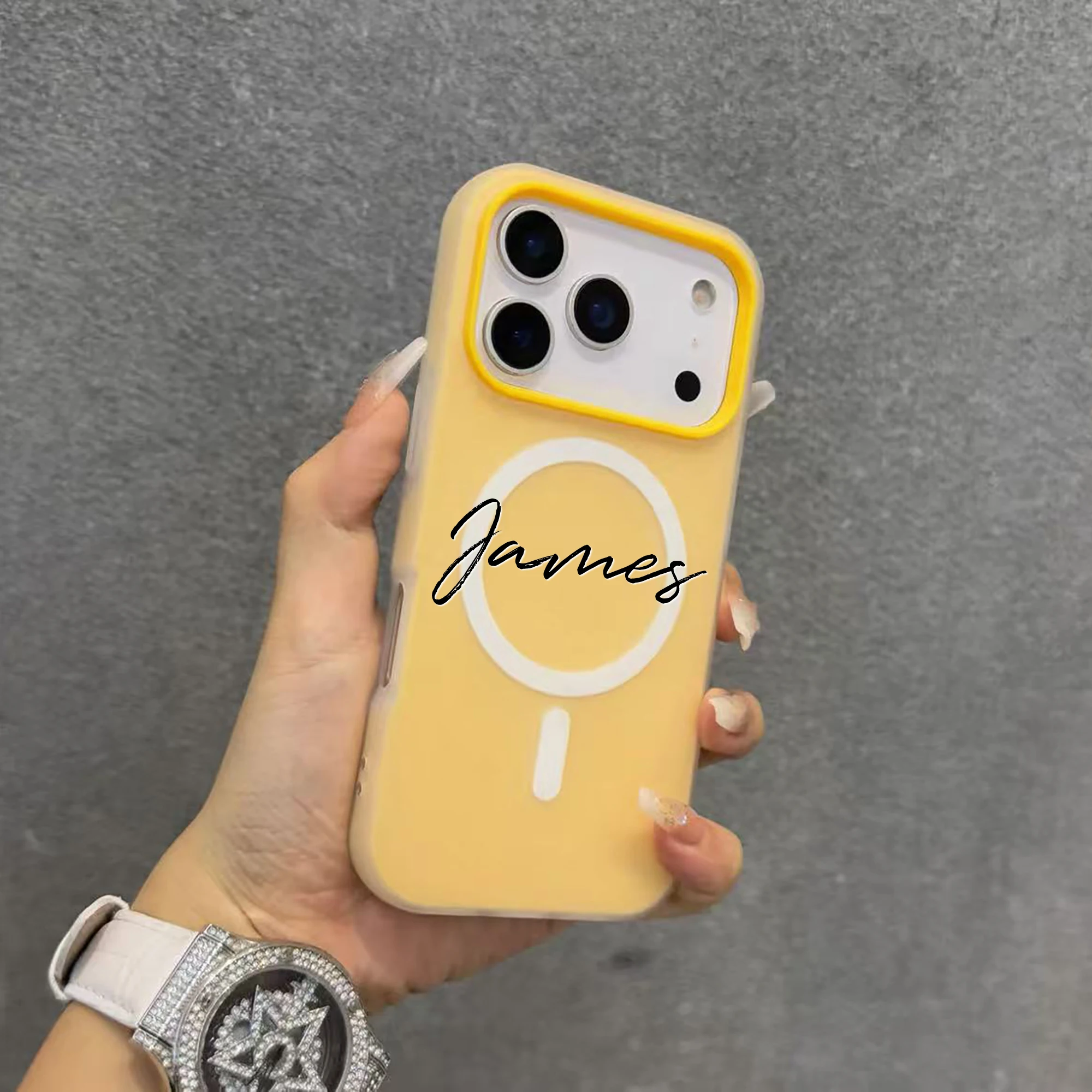Custom Name Letters 2-in-1 Magnetic Suction Phone Case Commemorative Gift thumbnail 4