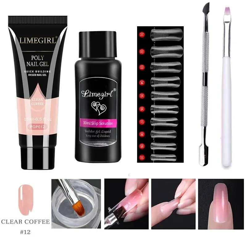 LIMEGIRL 15ml Nail Extension Gel Kit - Quick Extend Gel