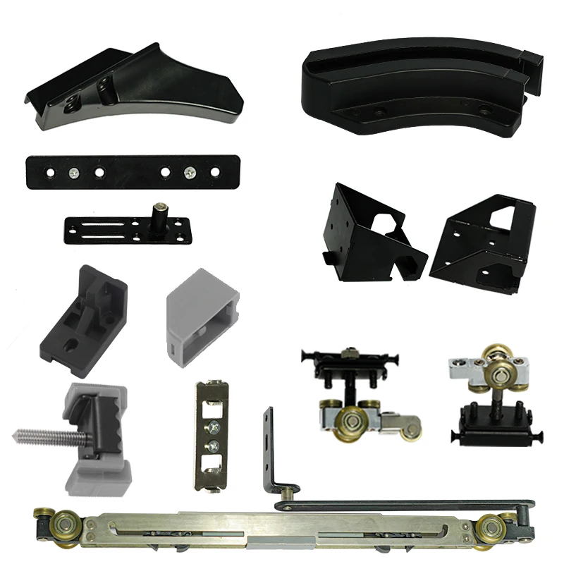 Internal Push Bus Door Sliding Door Slide Rail Cloakroom Master Bedroom Invisible Sliding Flat Track Hardware