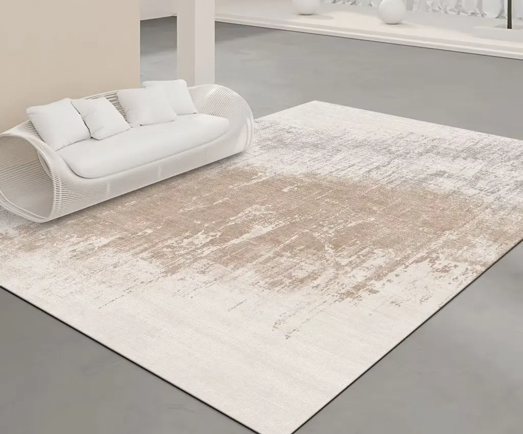 Minimalism Solid Color Carpet Japanese Style Beige Carpets for Living Room Bedroom Cloakroom Foot Mat Hall Sofa Area Large Rug 3