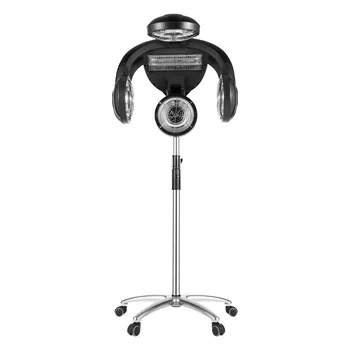 1400W Salon Professional Standing Infared Lamp Hair Hood Dryer Temp Perm Color Heater Processor Beauty Salon Barber Shop 2