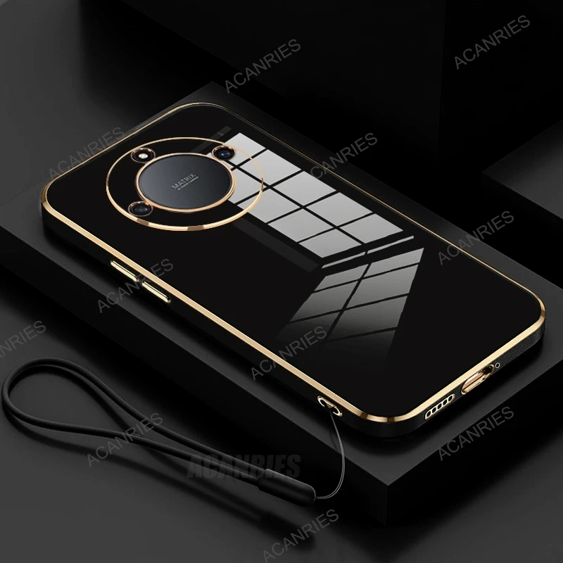 Shockproof Silicone Phone Case With Lanyard For Honor Series_voghion.com