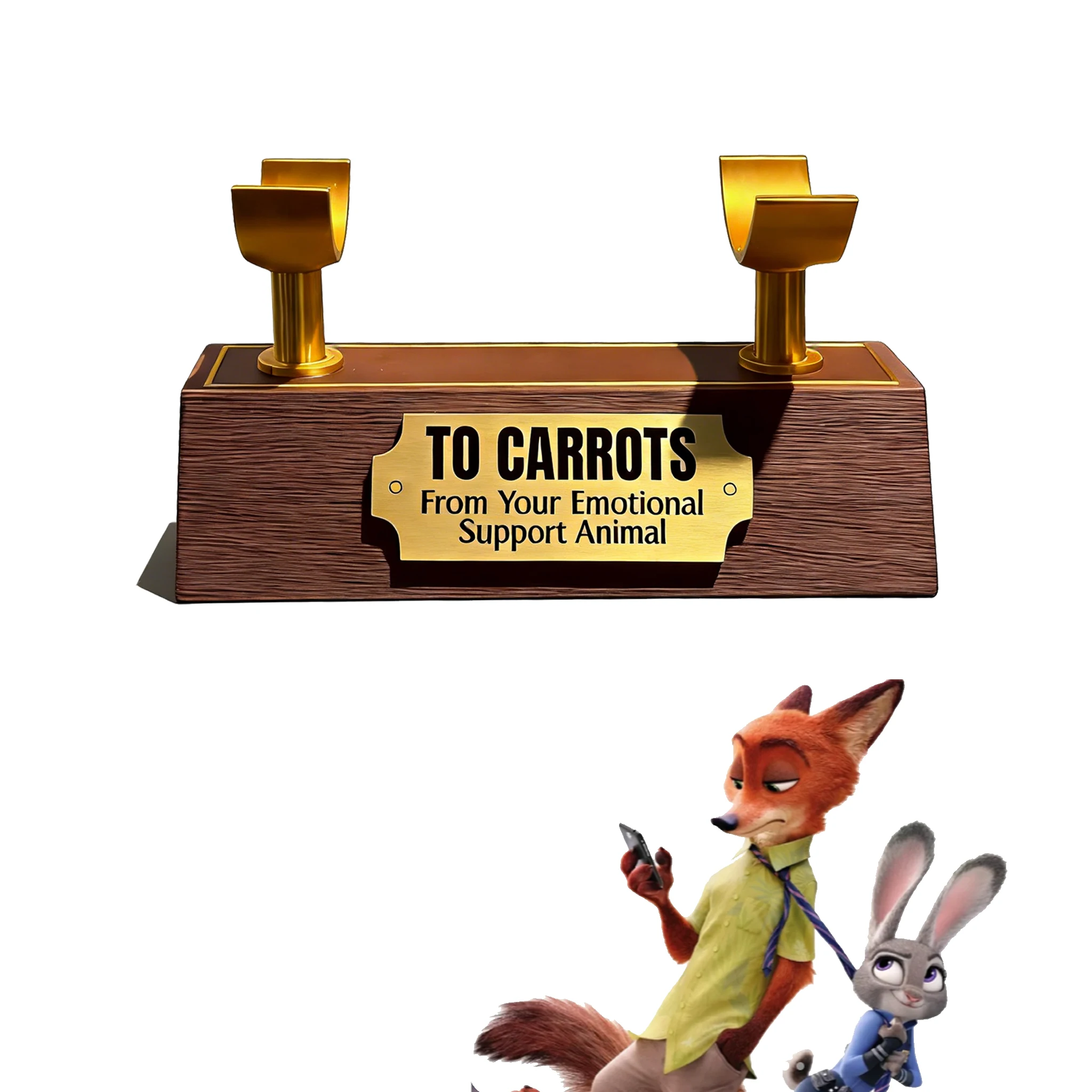 다기능 Zootopia 2 3D 프린팅 스탠드 및 주디의 당근 보이스 레코더 | 60년대 미니 녹음 기능 2-in-1 젤 펜 | 발렌타인데이 선물