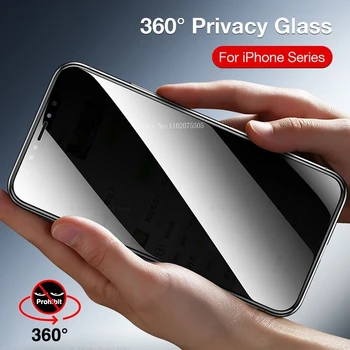 Protezione dello schermo privacy per iPhone 11 12 13 14 Pro Vetro del telefono per iPhone 15 Pro Max Xs Max XR 6 7 8 Plus SE2 Vetro protettivo