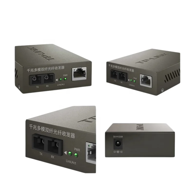 1쌍 TP-LINK TL-MC210CS 1000M SC 20km 단일 모드 광섬유 미디어 컨버터