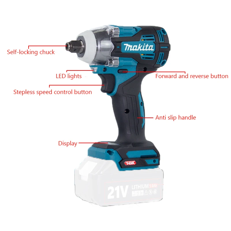 Makita TW004G 무브러시 드라이버 18V Screwdriver Machine Brushless Electric Screwdriver Rechargable Drill Driver For Makita 18V 2