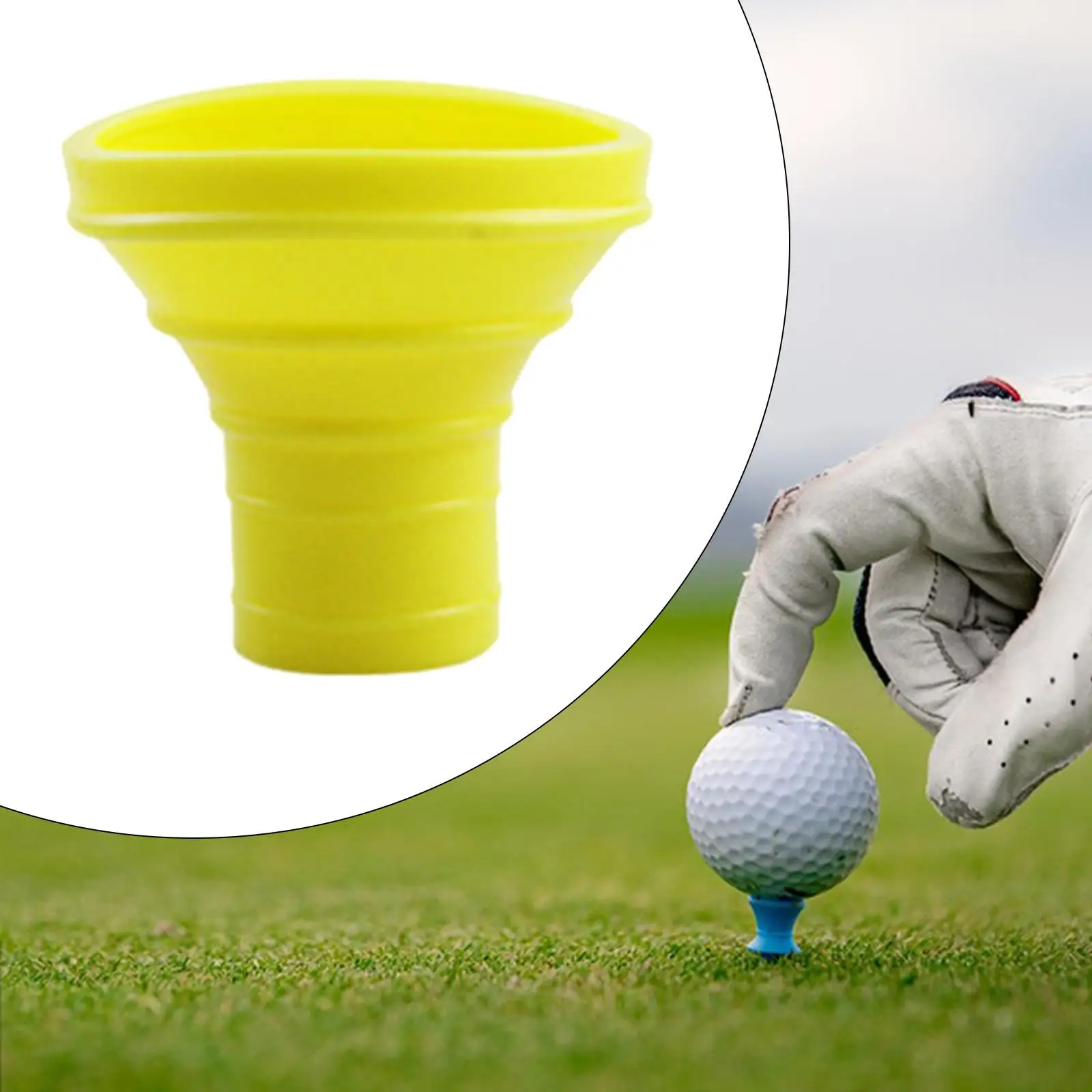 Golf Ball Retriever, Golf Ball Grabber, Picker Rubber for Golf Putter Training