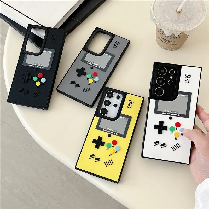 3D Retro Game Machine Style Phone Case - Vintage Arcade Design Back Cover