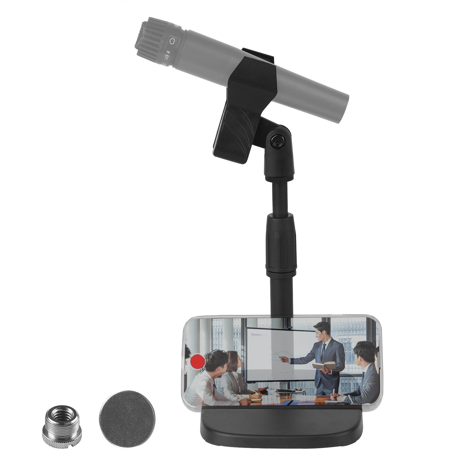 Geekria Per Creatori Supporto Telescopico Per Microfono Da Tavolo Compatibile Con Shure Sm57-Lc, Sm58, Sm48S-Lc, Sm58Lc, Sm48S-Lc