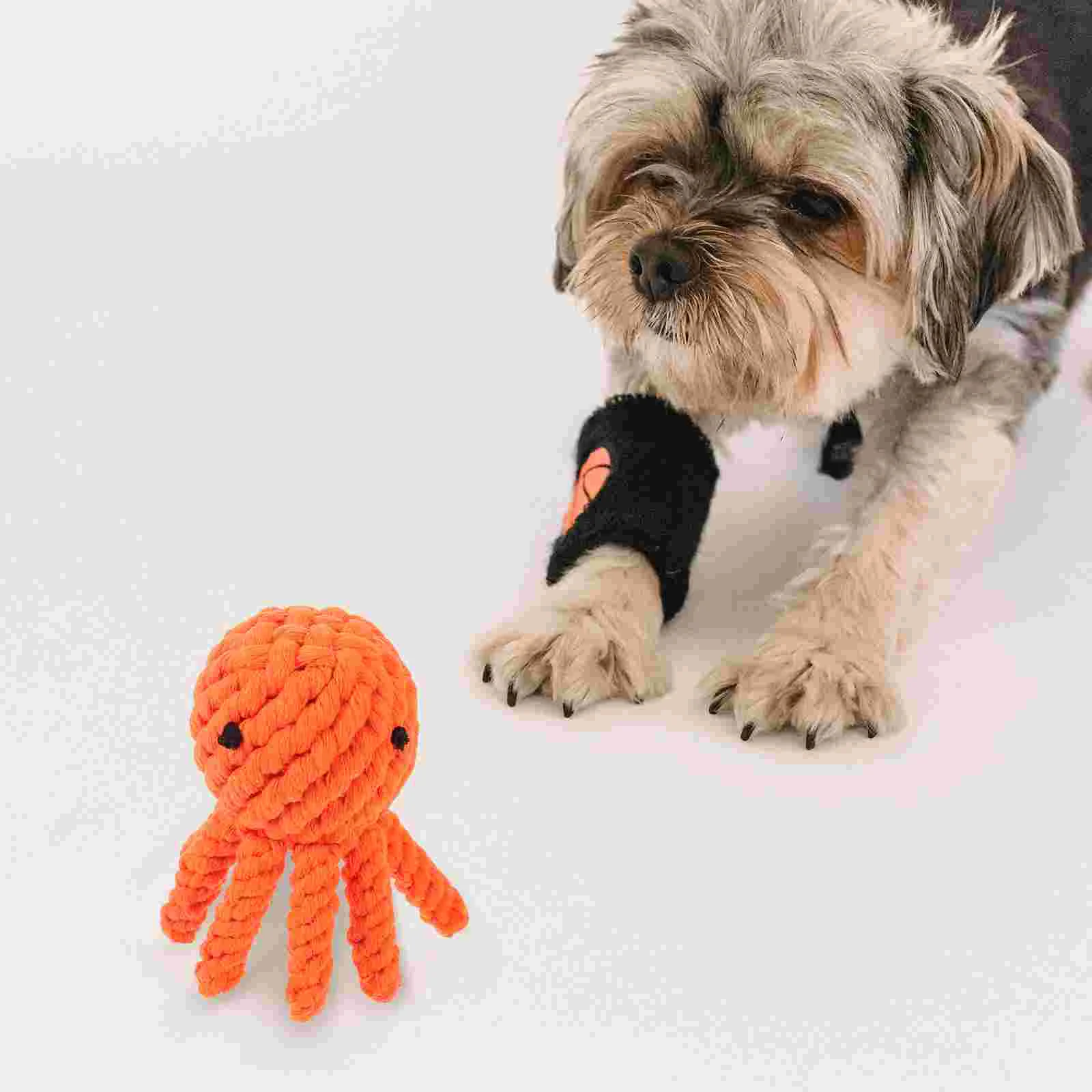 

Toy Cotton Rope Chew Bite Grinding Interactive Dog Toys Pet Chewing Woven Puppy Teething