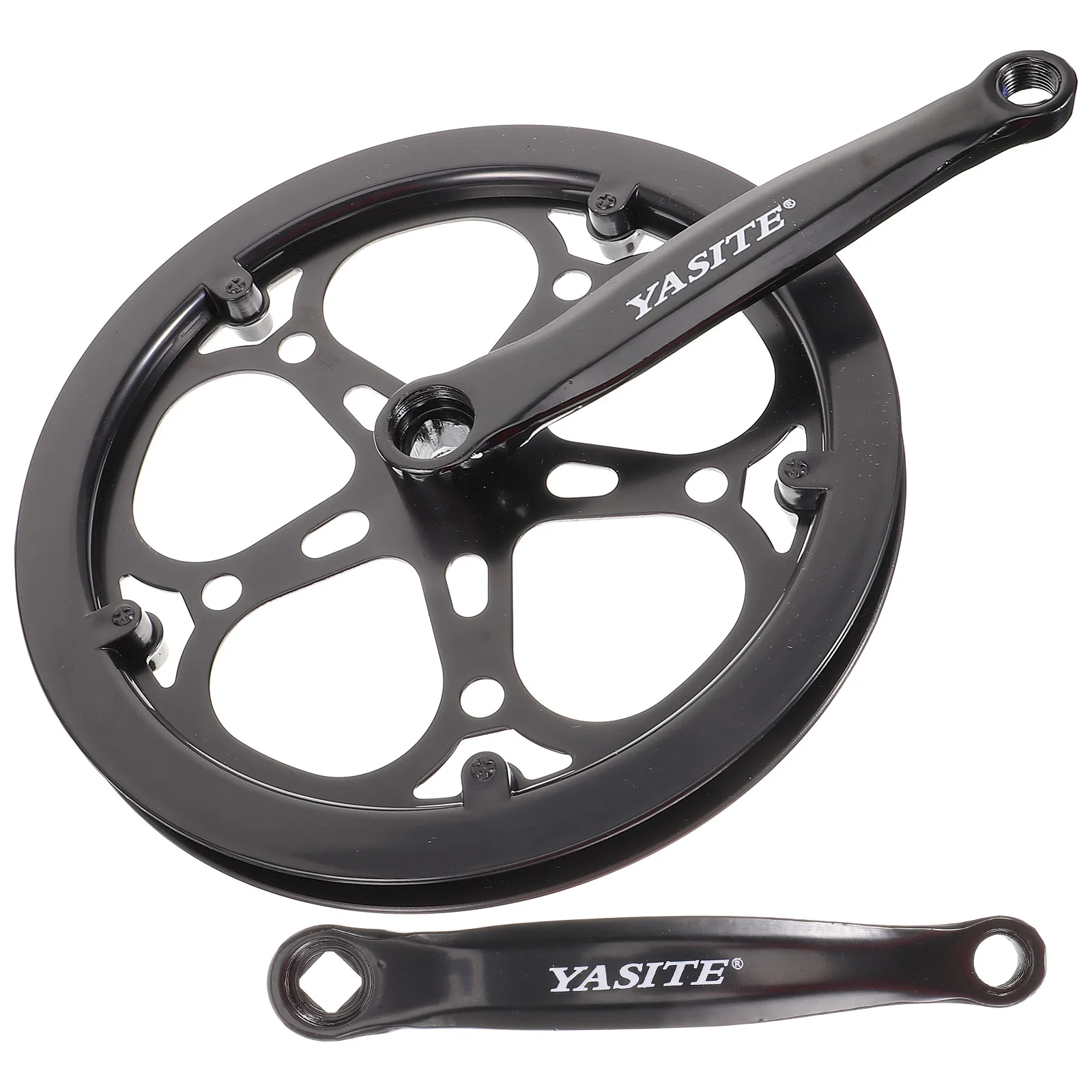 

Bike Bicycle Crankset Single Chain Wheel with Hand Accessories Mountain Replacement for Speeds Aluminum Sprocket Gear