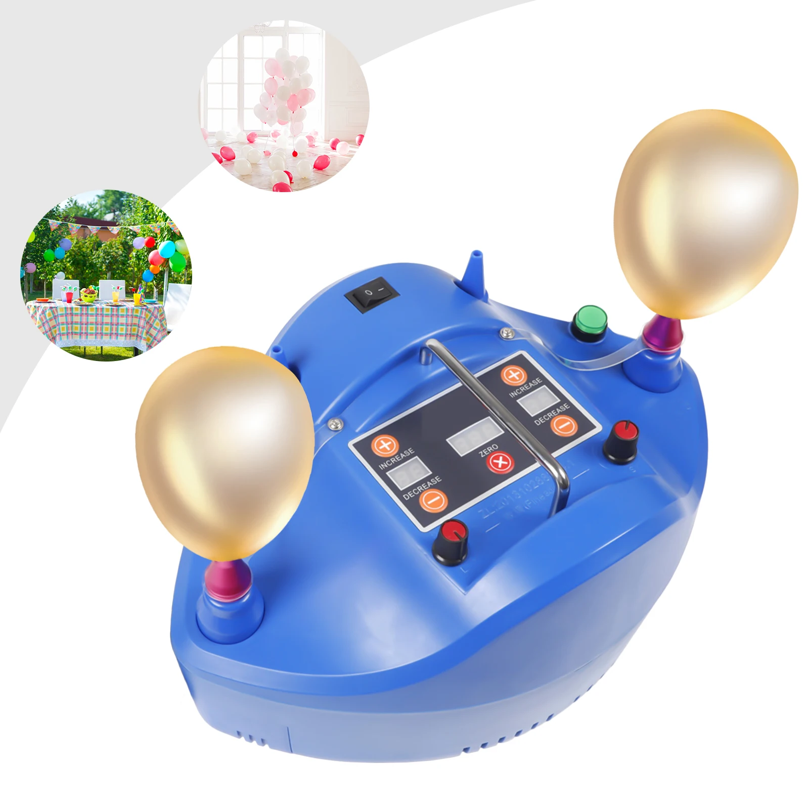 Automatisches Inflator Gebläse elektrischer Ballon quantitative Ballon Luftpumpe DC 220V 1200W vier Düsen Luft gebläse